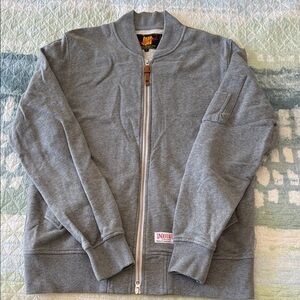 Vintage Undefeated Heather Gray Bomber Jacket